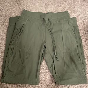 Lululemon Ready to Rulu Army Green joggers